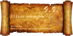 Illics Veronika névjegykártya